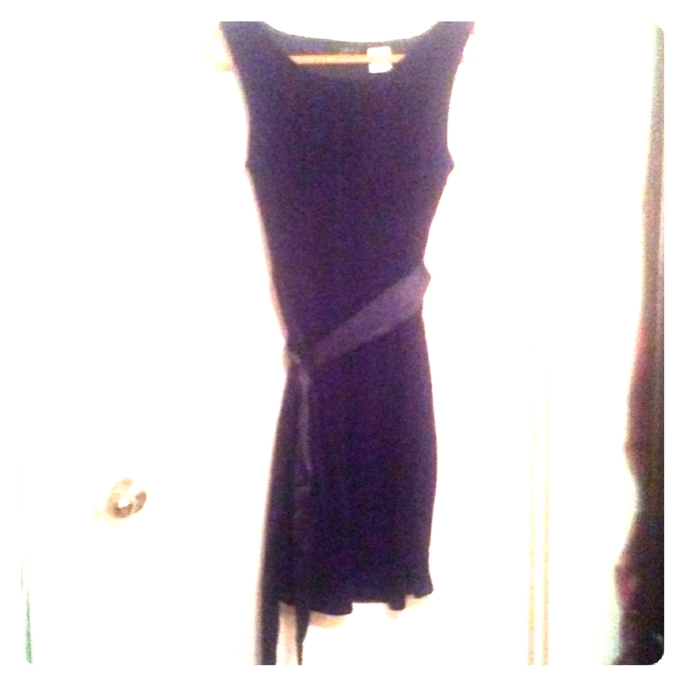 Black velour tank dress